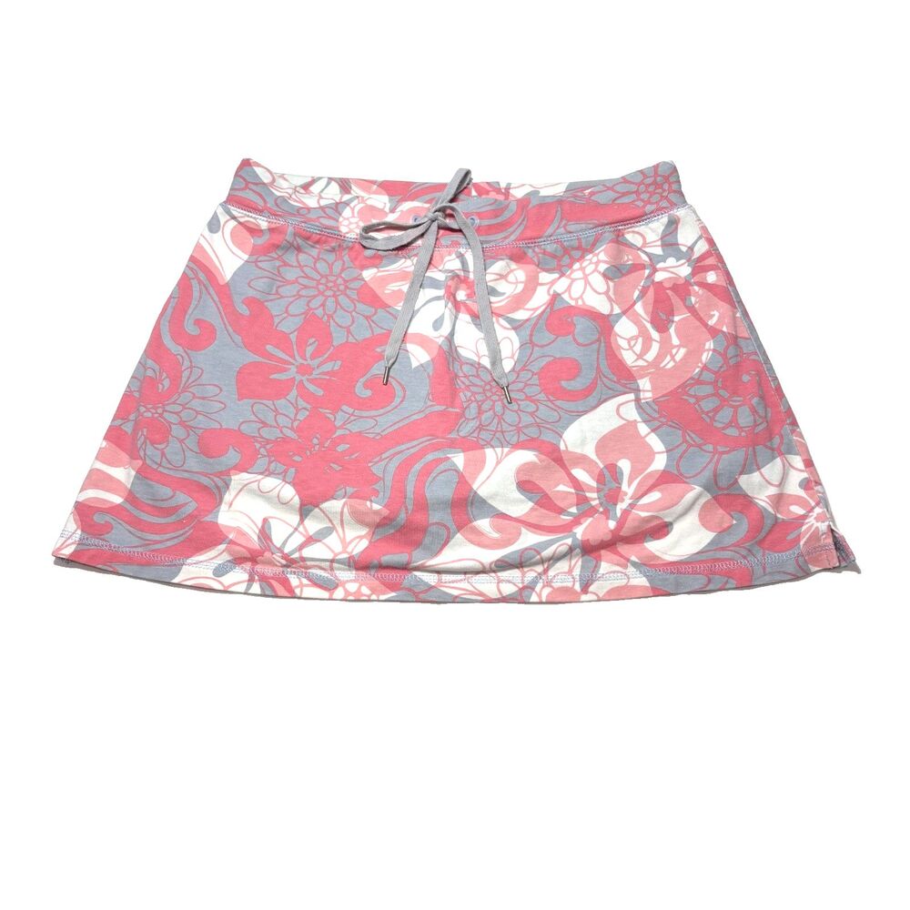 NY Laundry Mini Skort Floral Stretch Vintage Athletic Tennis Skirt Workout PM